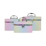 Estuches para artículos de maquillaje con cuadrados texturizados - Imagen 3