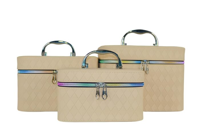 Estuches para artículos de maquillaje diseño diamantes - Imagen 3