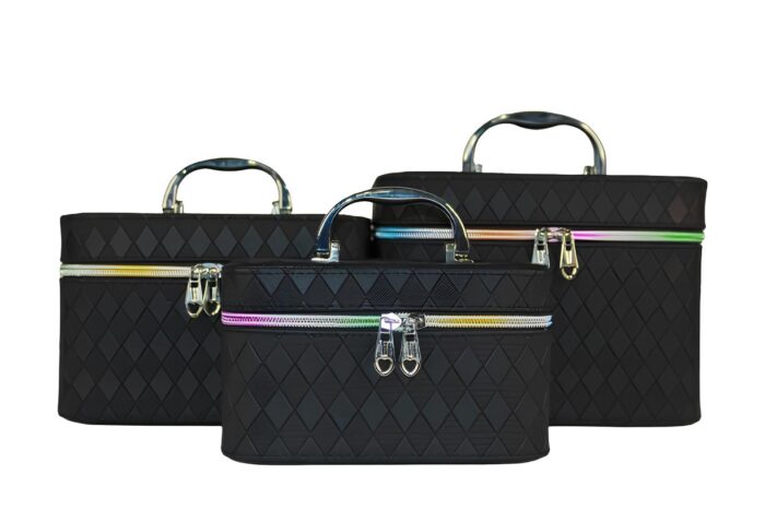 Estuches para artículos de maquillaje diseño diamantes - Imagen 4