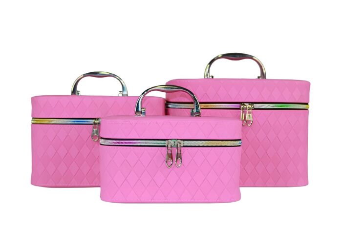 Estuches para artículos de maquillaje diseño diamantes - Imagen 6