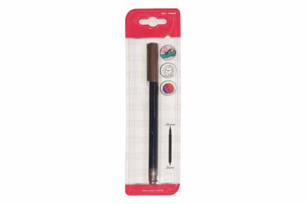 Rotulador doble punta café