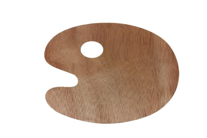 774313 Paleta mezcladora de madera ovalada, chico 18x24 cm - Imagen 1