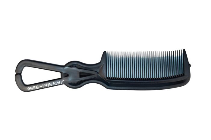 Peineta negra con diseño - Imagen 1