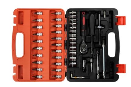 Juego de dados de 1/4" set de 46 pcs