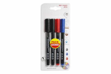 Pack de 4 marcadores permanente