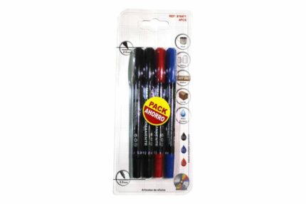 Pack de marcadores permanentente dos puntas