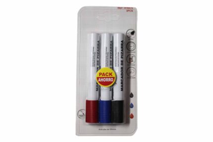 Pack 3 marcadores de colores 3,0mm