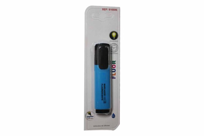 816686 Destacador Rectangular azul fluor - Imagen 1