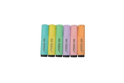 Pack de 6 destacadores colores pastel