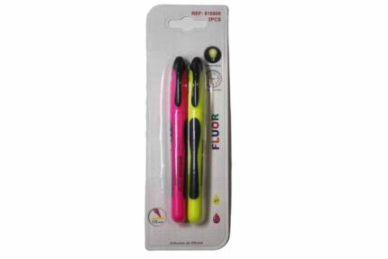 Par destacadores fluor Rosa y Amarillo