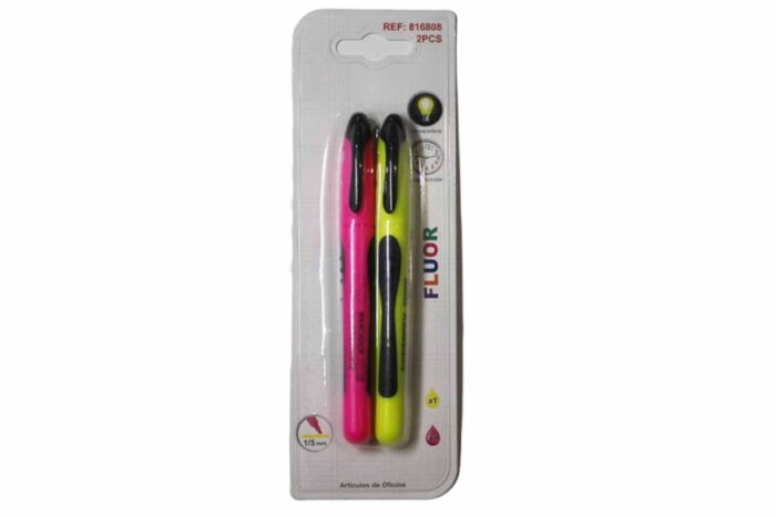Par destacadores fluor Rosa y Amarillo - Imagen 1