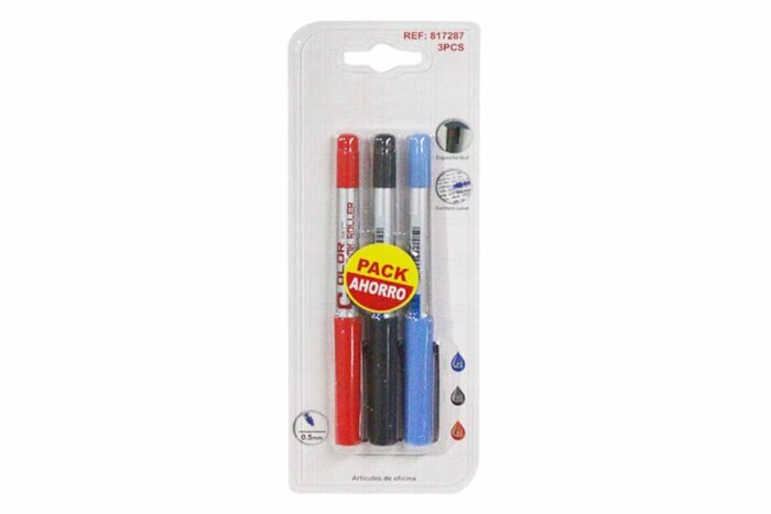 817287 Pack 3 boligrafos de tinta liquida - Imagen 1