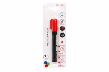 Marcador de tiza liquida rojo