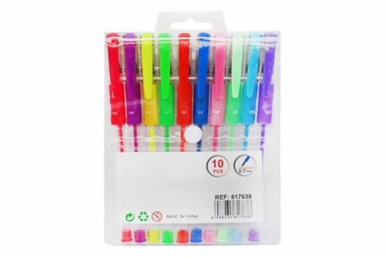 Set 10 boligrafos fluor