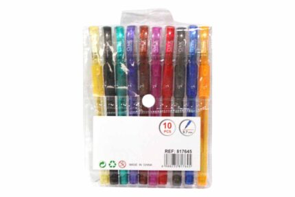 Set 10 boligrafos brillantes