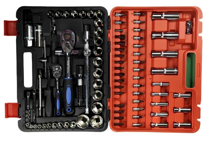 Juego de dados de 1/2" y1/4" de 94 piezas - Imagen 1