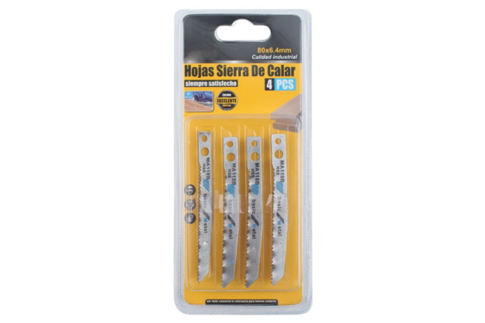 Hojas de sierra de calar 4 pcs 80x6,4mm MA118B - Imagen 1