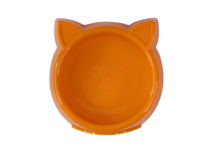Platos de comida, diseño cara de gatito