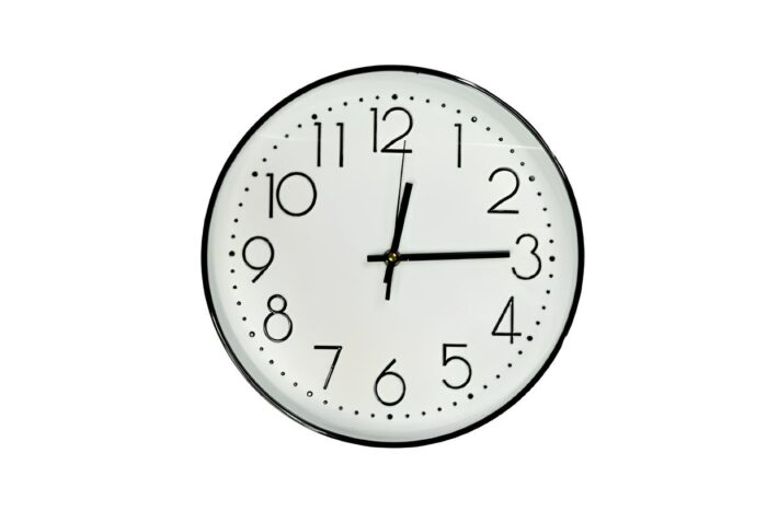 Reloj de pared 30 cm borde blanco o negro - Imagen 1