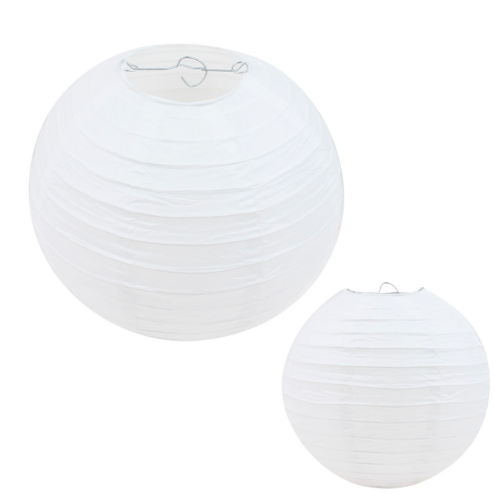 976458 Lampara de papel blanca 25cm - Imagen 1