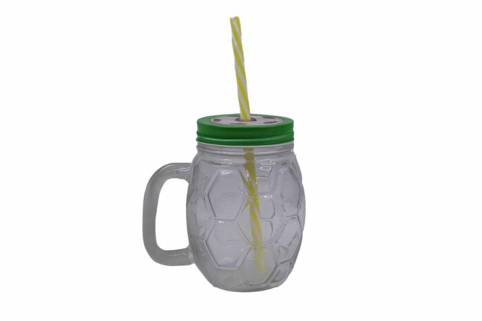 996326-1 Vaso de vidrio diseño pelota de futbol - Imagen 1