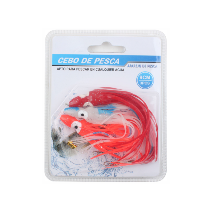 866155 Cebo de pesca Forma de pulpo 3 pcs - Imagen 1
