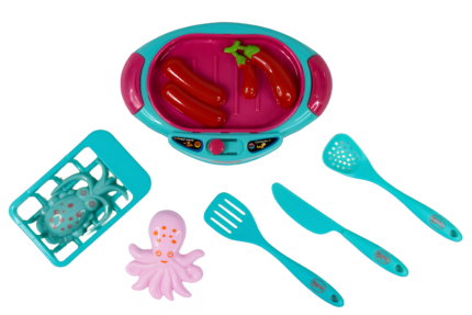 Set de cocina con plancha eléctrica