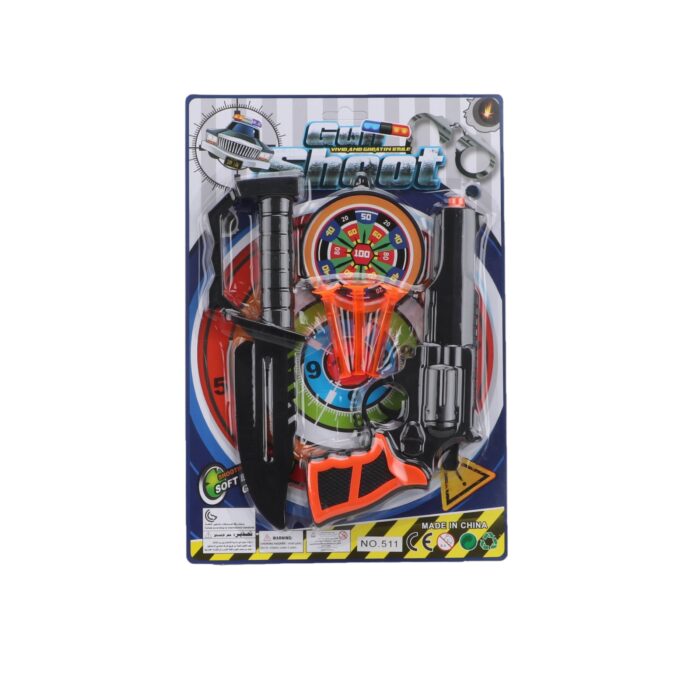 Lanza dardos con ventosas un tiro al blanco GUN SHOOT - Imagen 1