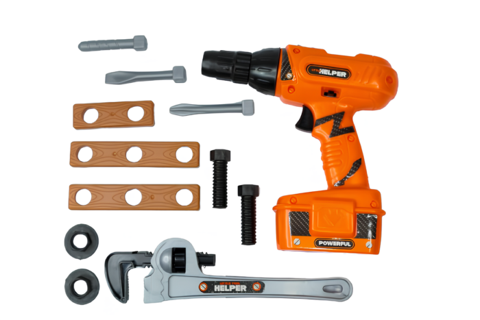 Set herramienta juguete taladro funcional - Imagen 1