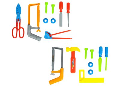 Set herramientas 9 piezas con sierra café o gris TOOL