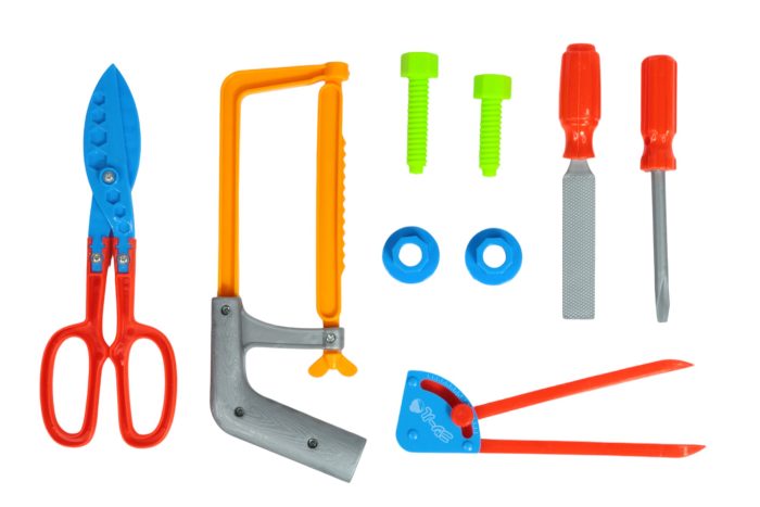 Set herramientas 9 piezas con sierra café o gris TOOL - Imagen 3