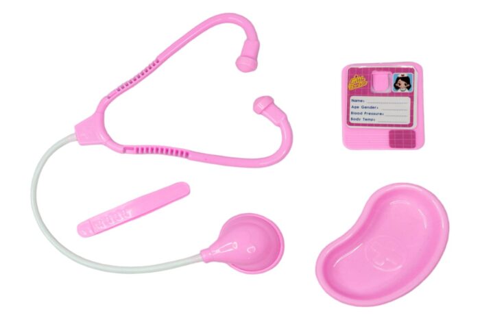 Set doctor con estetoscopio o ficha de paciente mas lápiz - Imagen 2