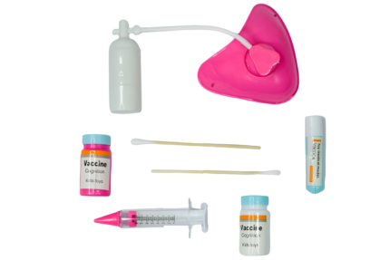 Set vacuna medica tanque de oxigeno