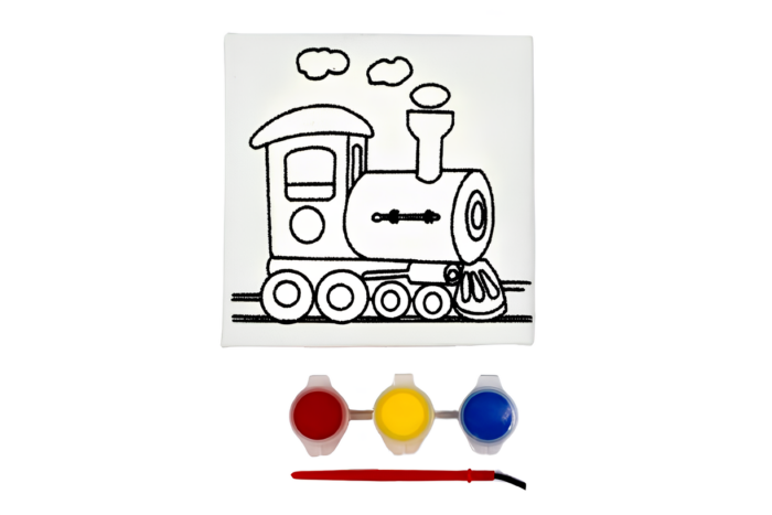 998092-1 Bastidor de tela con diseño 11x11cm y set de pintura (Stock con defecto) - Imagen 6