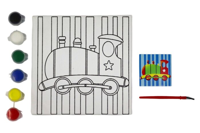 Bastidor tela diseño 15x15cm y set de pintura (Stock con defecto) - Imagen 6