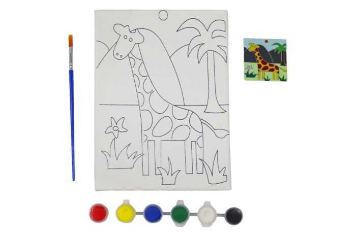 Bastidor de tela con diseños 15x20cm y set de pintura (Stock con defecto) - Imagen 1