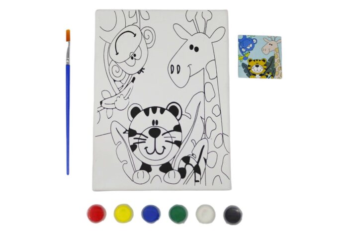 Bastidor de tela con diseños 15x20cm y set de pintura (Stock con defecto) - Imagen 2