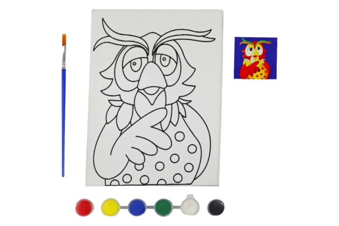 Bastidor de tela con diseños 15x20cm y set de pintura (Stock con defecto) - Imagen 3