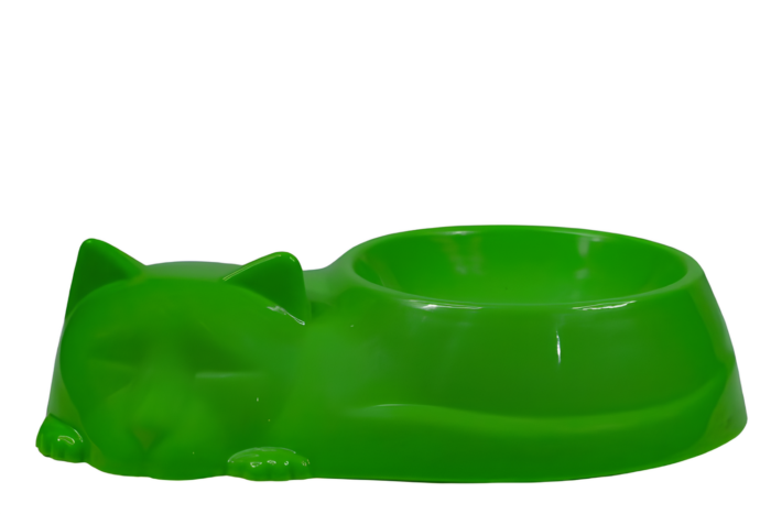 Plato de comida con forma de gato durmiendo - Imagen 5