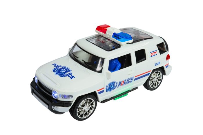 Auto blanco policial - Imagen 1