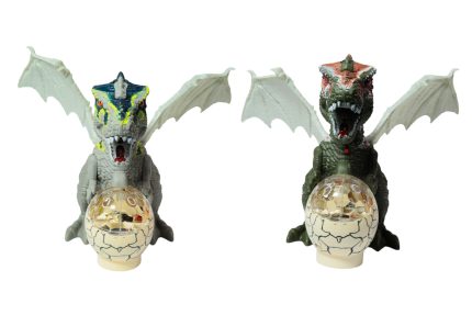 Dinosaurio porta huevo andante
