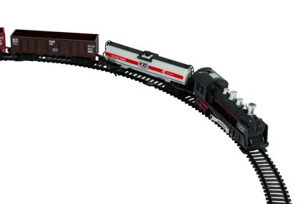 Mini pista de tren clásico de carga