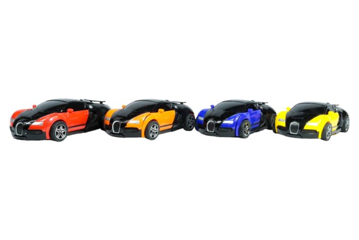 034345-06 4 mini autitos coleccionables tipo transformer - Imagen 1