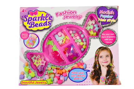 Mostacillas para pulsera empaque forma helado o caramelo