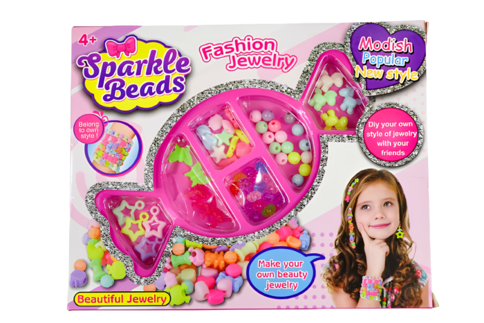 Mostacillas para pulsera empaque forma helado o caramelo - Imagen 1