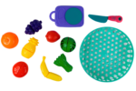Canasta con set de Frutas o Verduras FOOD CUTTING TOYS