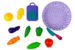 Canasta con set de Frutas o Verduras FOOD CUTTING TOYS - Imagen 3