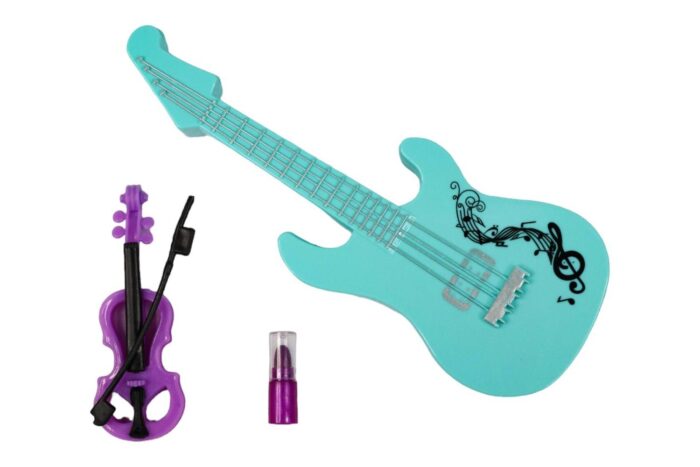 Estuche de guitarra con maquillaje - Imagen 2