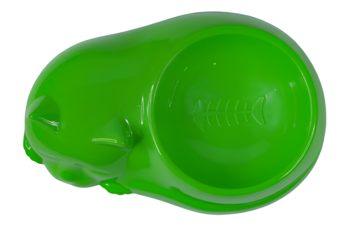 Plato de comida con forma de gato durmiendo - Imagen 6