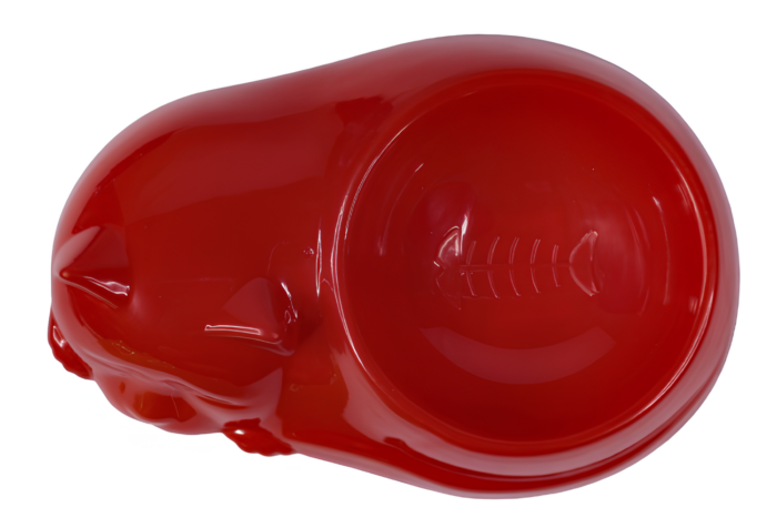 Plato de comida con forma de gato durmiendo - Imagen 4